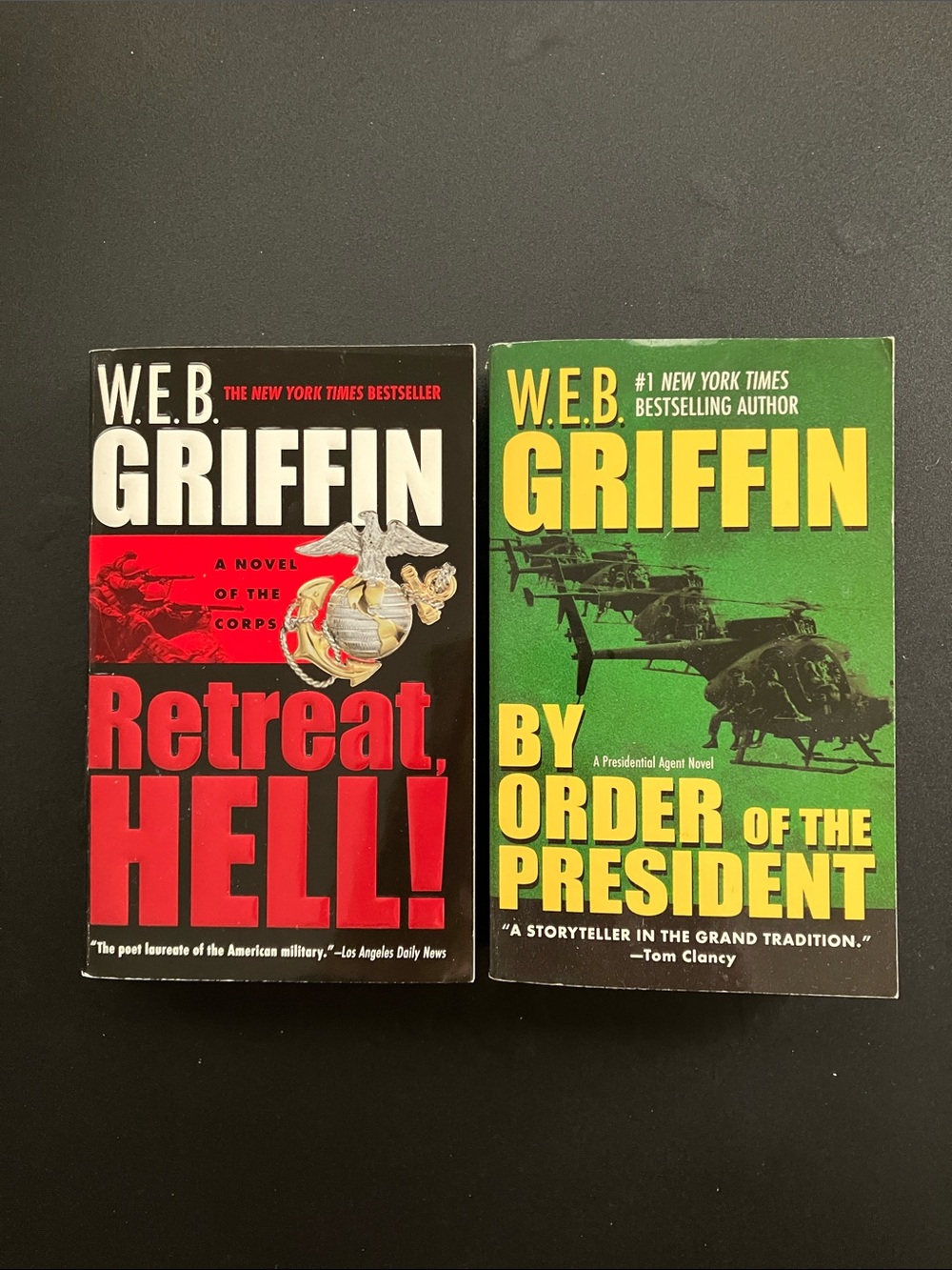 W.E.B. Griffin Book Bundle 2 Military Fiction Action Thriller Paperbacks